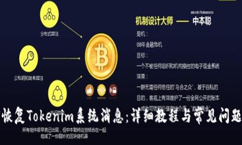 且的

如何恢复Tokenim系统消息：详细教程与常见问题解析